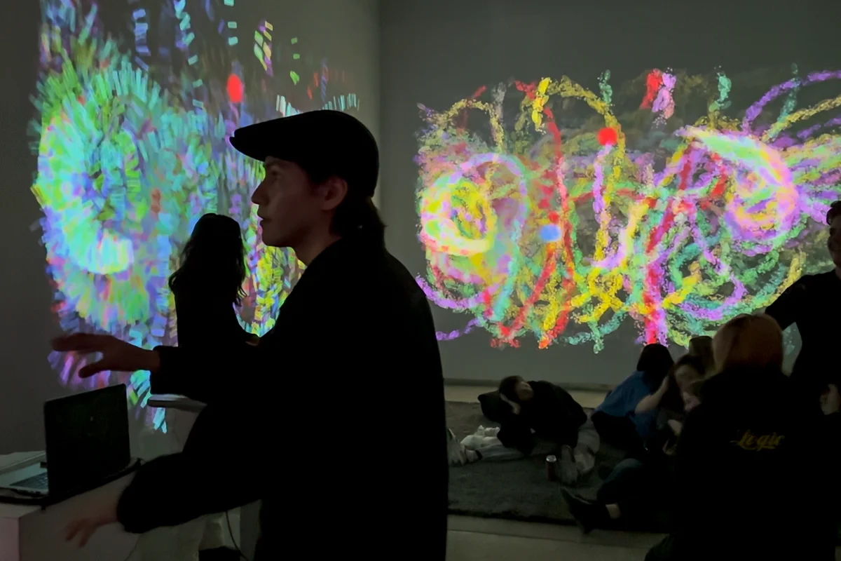 Benjamin's SKETCHING FLOCK, InterAccess OpenHDMI (2024)