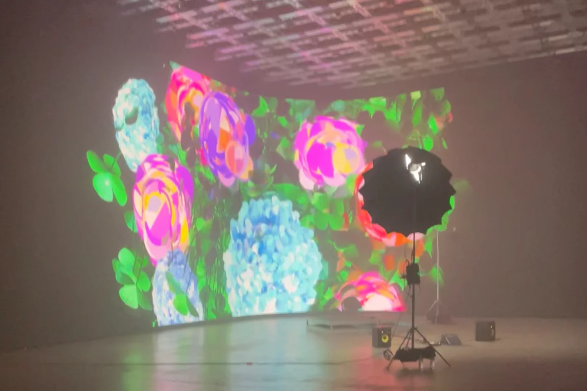 Tara's FLOWERS LED wall installation, PHNTM Labs (2023)