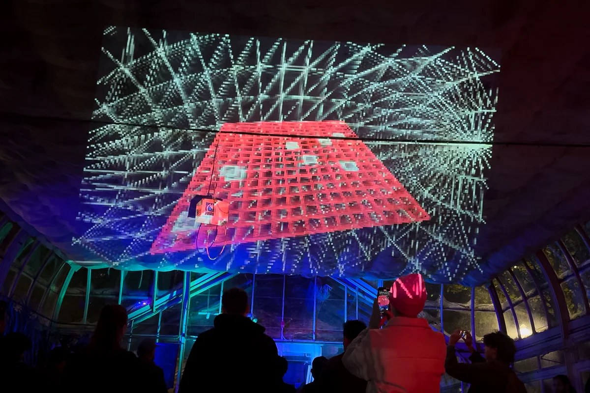 Benjamin's live audio-reactive visuals, Long Winter 13.1 (2024)